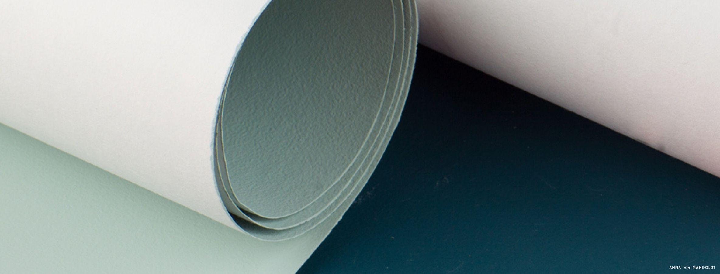 Tapetenmuster aufgerollt