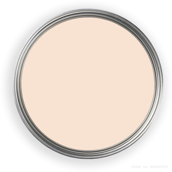 Farbtopf von oben mit dem Hellorange, Apricot 173