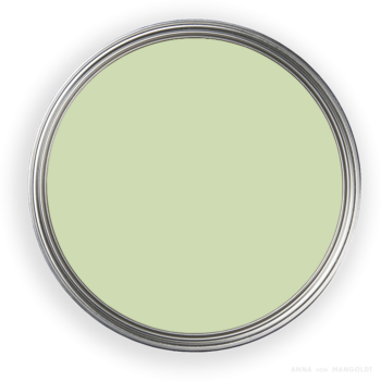 Farbtopf von oben mit dem Hellgrün, Tinkerbell 43