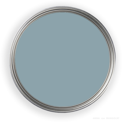 Farbtopf von oben graublau Ganga 59