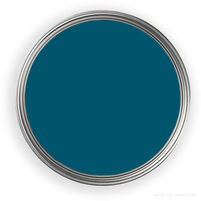 Farbtopf von oben Petrol, Giovanni 029