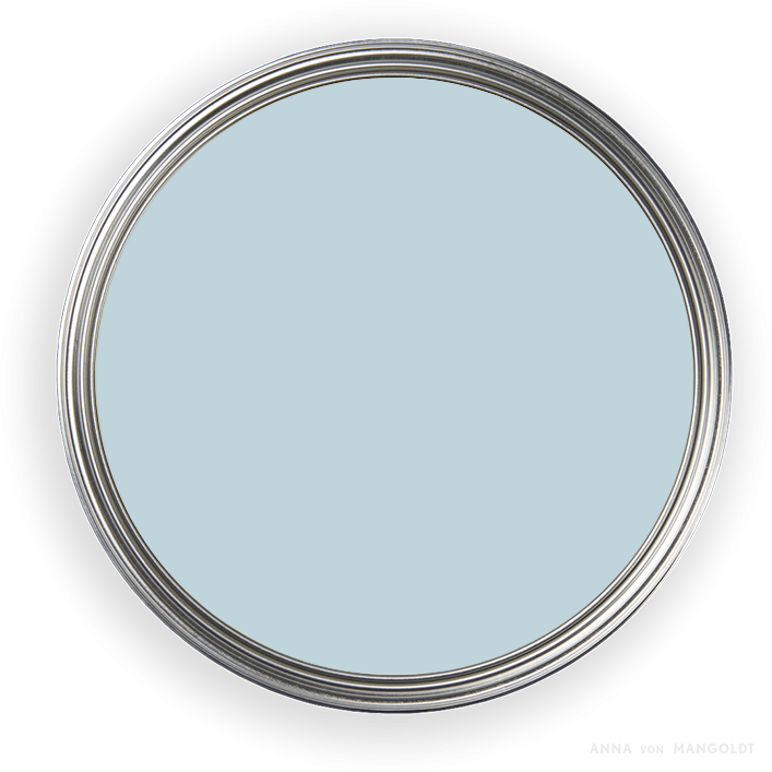 Farbtopf von oben graublau Niagara 55