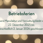 Betriebsferien Anna von Mangoldt Farben 2025