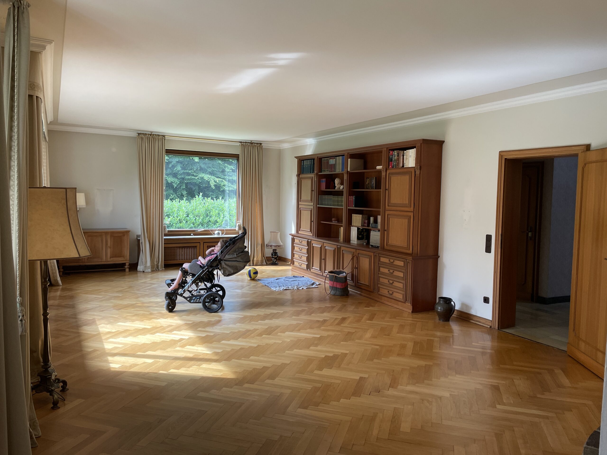 Wohnzimmer während der Sanierung
