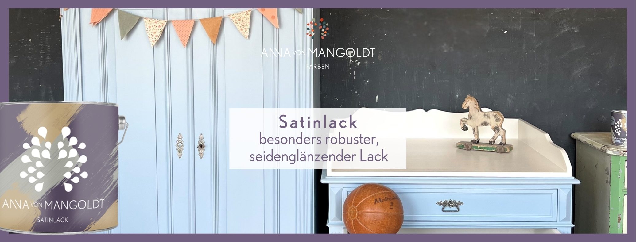 besonders robuster, seidenglänzender Möbellack - Satinlack